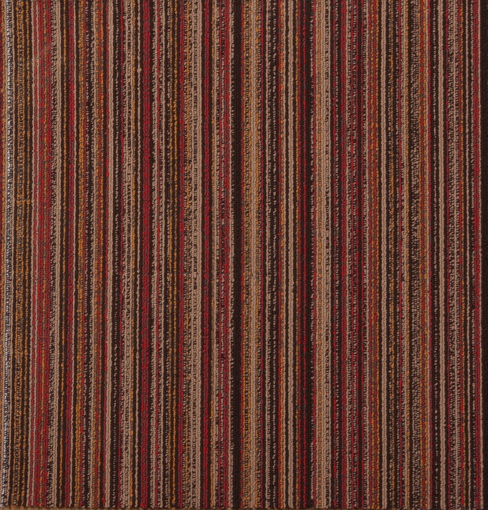 Woven Office Carpet Flooring , Self Stick Carpet Tiles PP Flat Circle