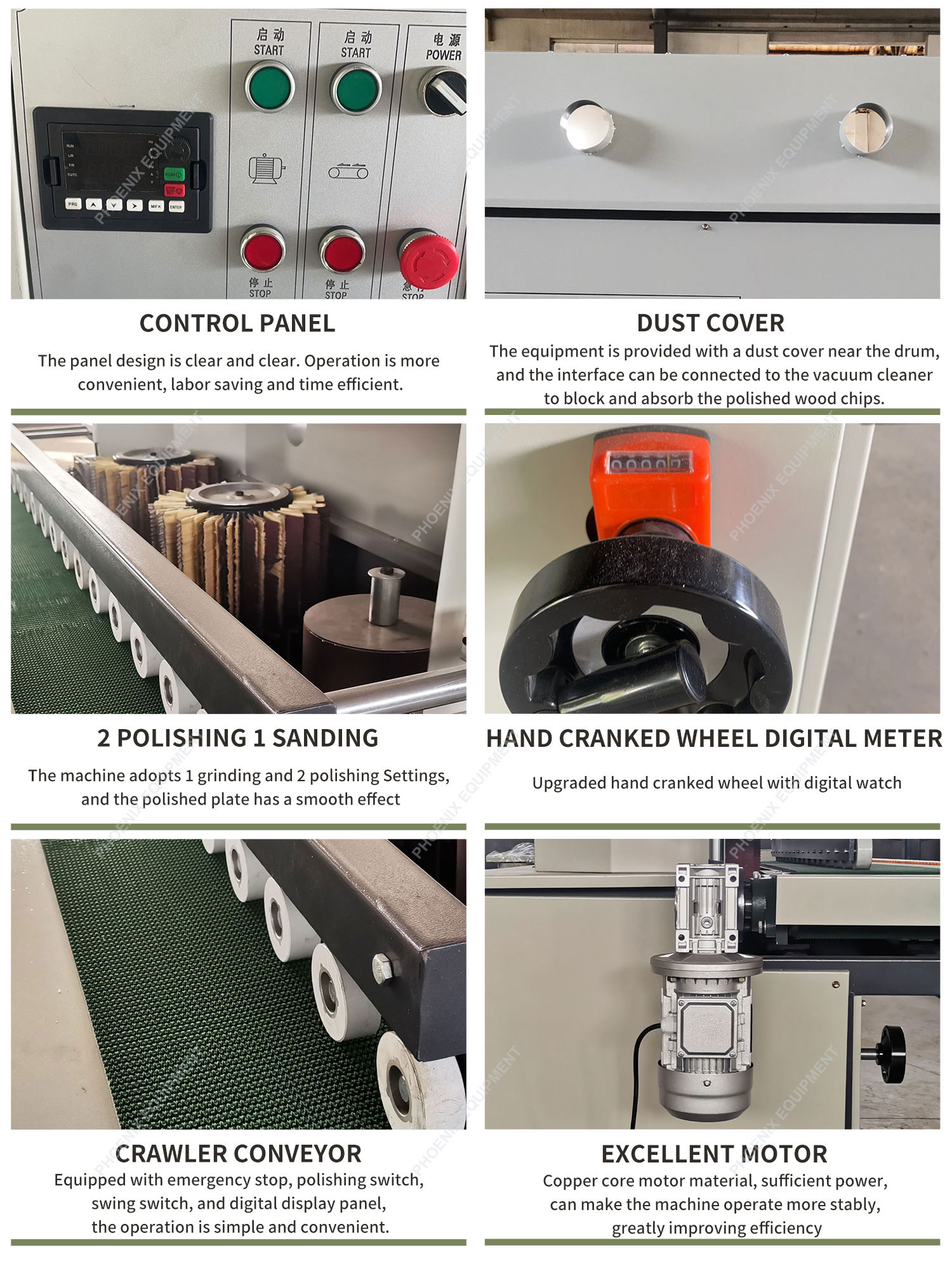 1.87kW Power PM40D Upgraded Sanding Brushing Machine for Sponge Sanding and Polishing