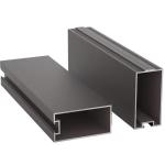 Upright Aluminum Curtain Wall Profiles Anodizing Aluminium Building Frame
