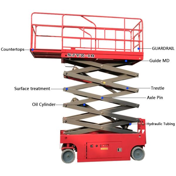 Aerial Working Equipment 6M 8M 10M Truck Mounted Scissor Lift 320KG Hot Sale