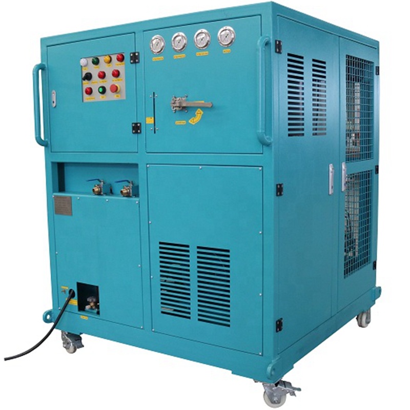 4HP Refrigerant Ac Gas Recovery Charging Machine Oil Less R134a Refrigerant Tank Recovery Unit Ac Recharge Machine