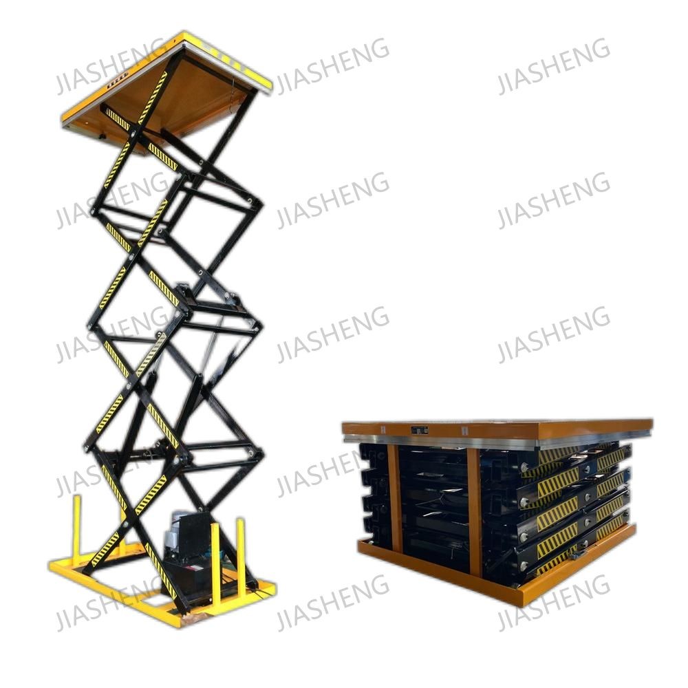 Stationary Electric Hydraulic Scissor Lift Tables Max Height 4140mm 400kg