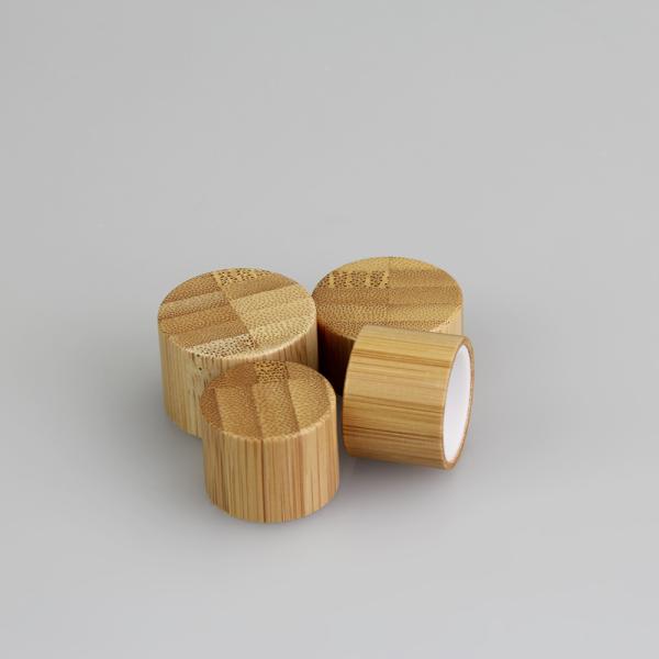24mm 28mm Bamboo Screw Cap For Cosmetic bottle Disc Top Closures Cream Bottle