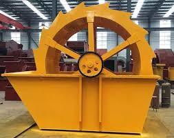 China Yellow 2000mm Width Wheel Bucket Sand Washer 80 - 1000t/H Electrical Motor wholesale
