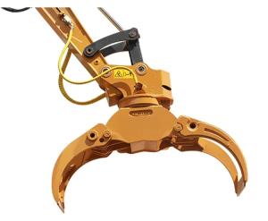 China Rotating Wood Hydraulic Log Grapple , Excavator Timber Grab For Cat306 Sh60 wholesale