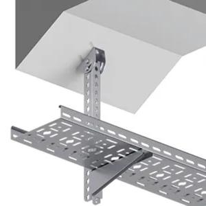 China Stainless Steel Cable Tray With Excellent Corrosion Resistance - Wall-mounted/Suspended - Silver Color wholesale