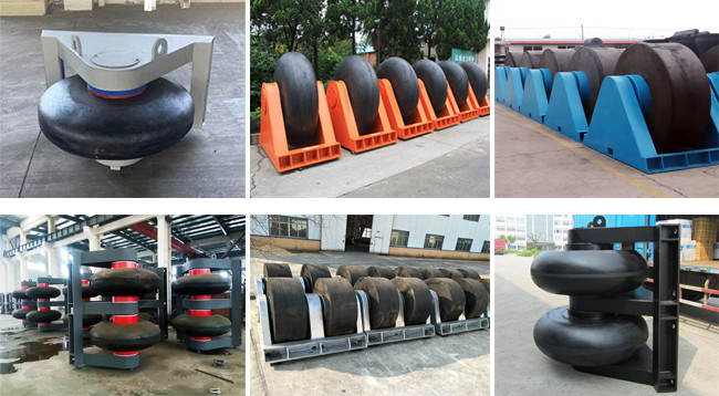 PIANC2002 Black Roller Fenders 3 MPA Intensity For Boat Dock Buffer