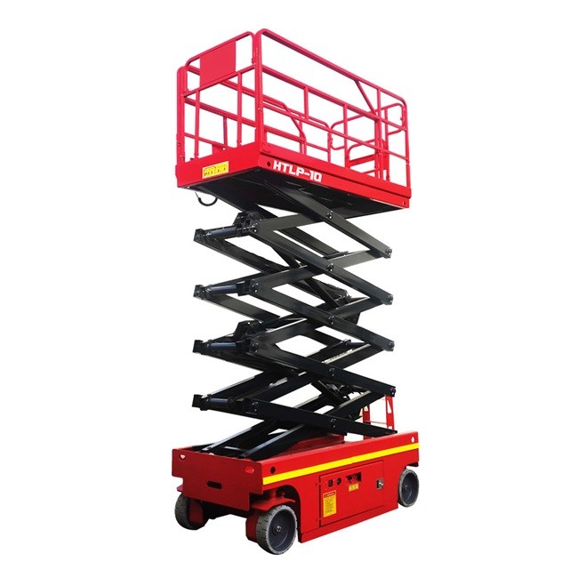 Flexible 10m Electric Scissor Lift Self Propelled Aerial Work Platforms High Reliability