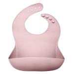 Antibacterial Toddler silicone scoop bib Waterproof Feeding Bibs With Crumb