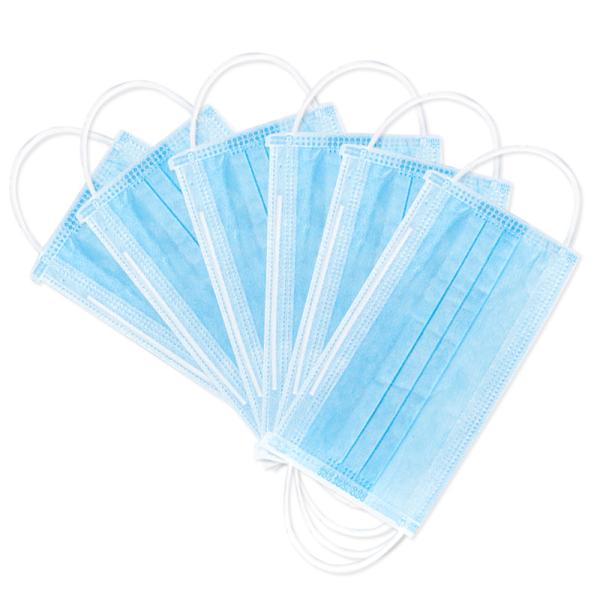 3Ply Non Woven Fabric Disposable Medical Face Mask , Blue Medical Disposable