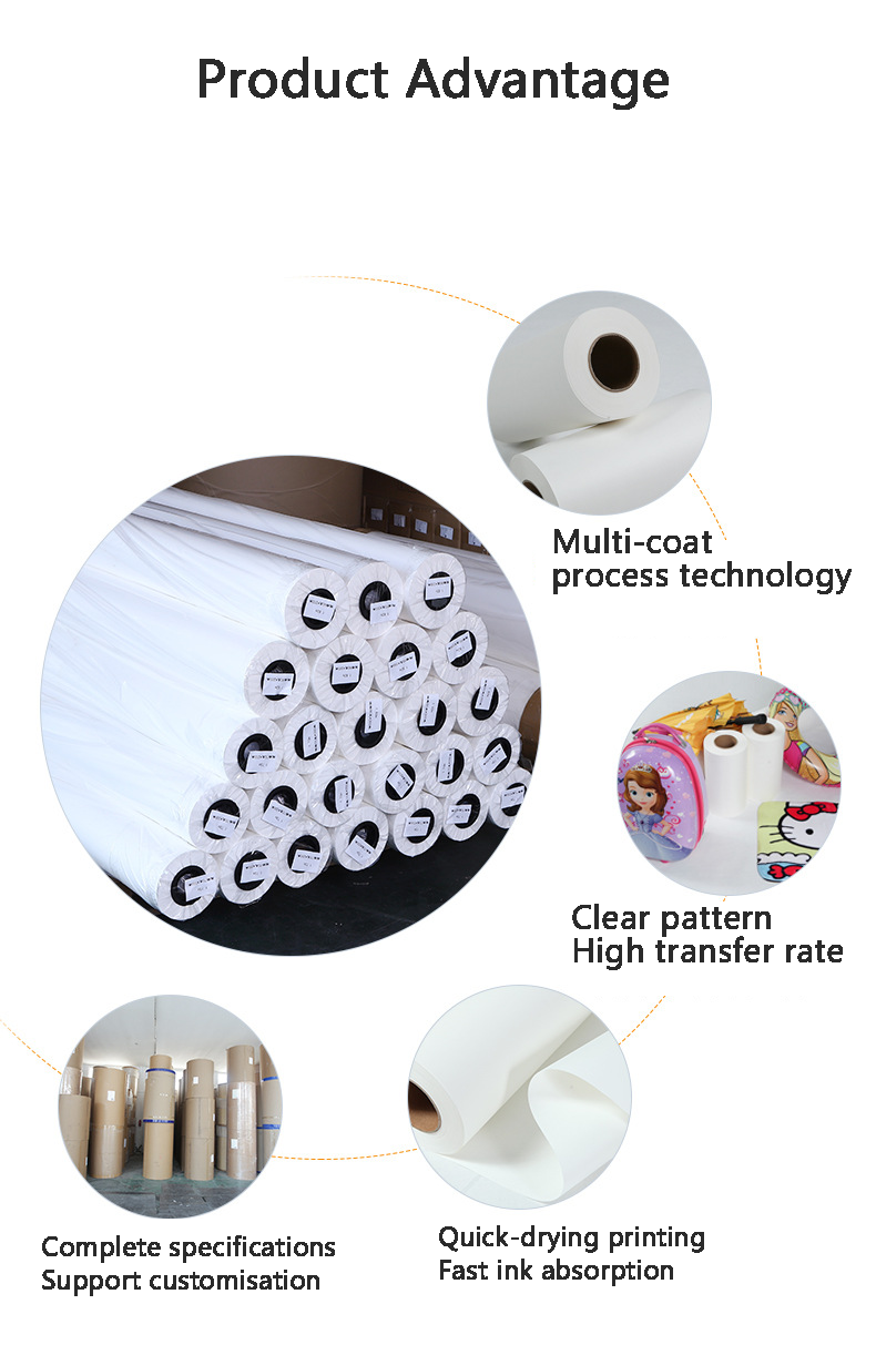 Custom Sublimation Paper for T-shirts Print Custom Heat Transfer Logo Inkjet Printers