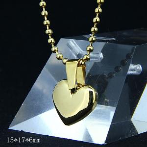 China Fashion Ladies Women Girls Stainless Steel Loving Heart Shapped Necklace Pendant LPH199 wholesale
