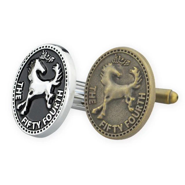 Mens Accessories Handmade Silver Personalized Cufflinks For Groomsmen