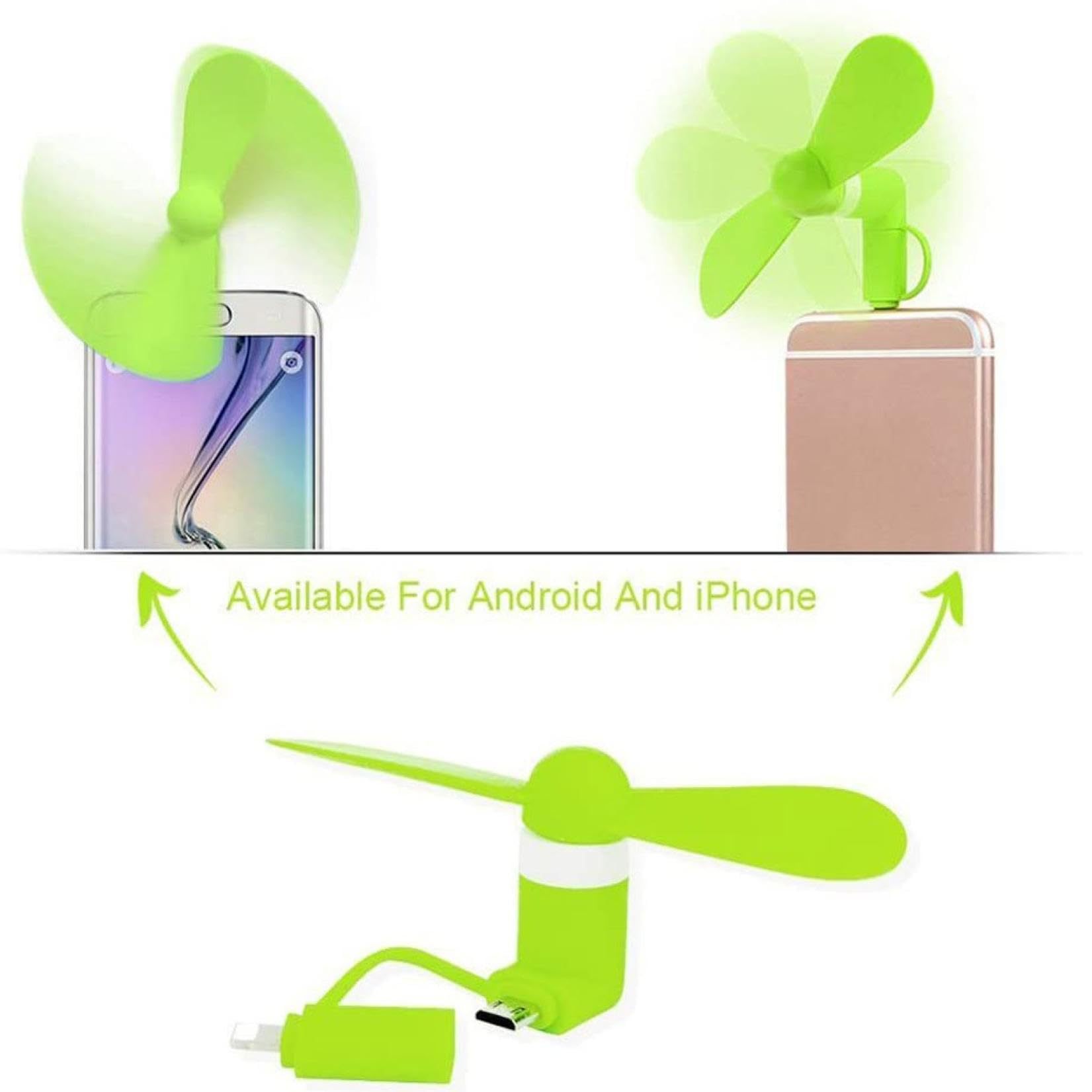Customized Logo Mobile Phone Portable 3 In 1 USB Type C Fasting Cooling Mini Fan for 15g
