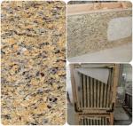 Venetian Gold Solid Granite Worktops For Bathroom Vanity / Kitchen