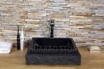 Natural Granite Bathroom Sink Basin Fashion Designs Non Metal Rectangular Shapes