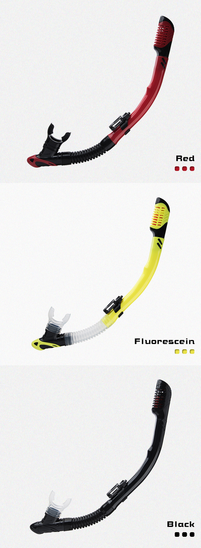 Full Dry Underwater Snorkel Breathing Tube Pipe For Outdoor Swimming Pool