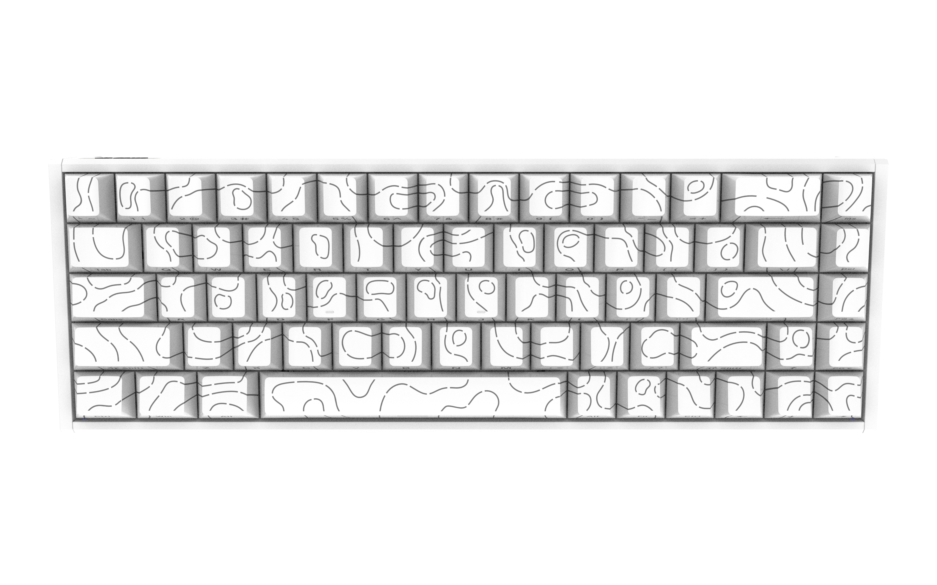Full Size Magnetic Axis Keyboard with OEM Keycap Profile and Programmable Keys for Enhanced Typing Experience