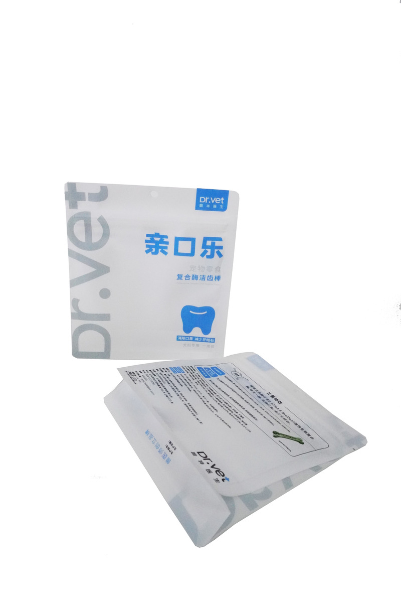 Side Flat Bottom Moisture Proof Square Transparent Holder Up Packaging Pouches
