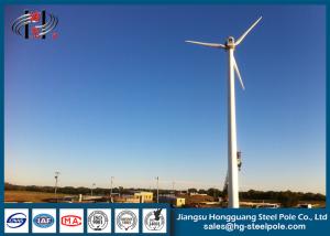 China Anti Corrosion Conical , Round Wind Power Tower Hot Dip Galvanized wholesale