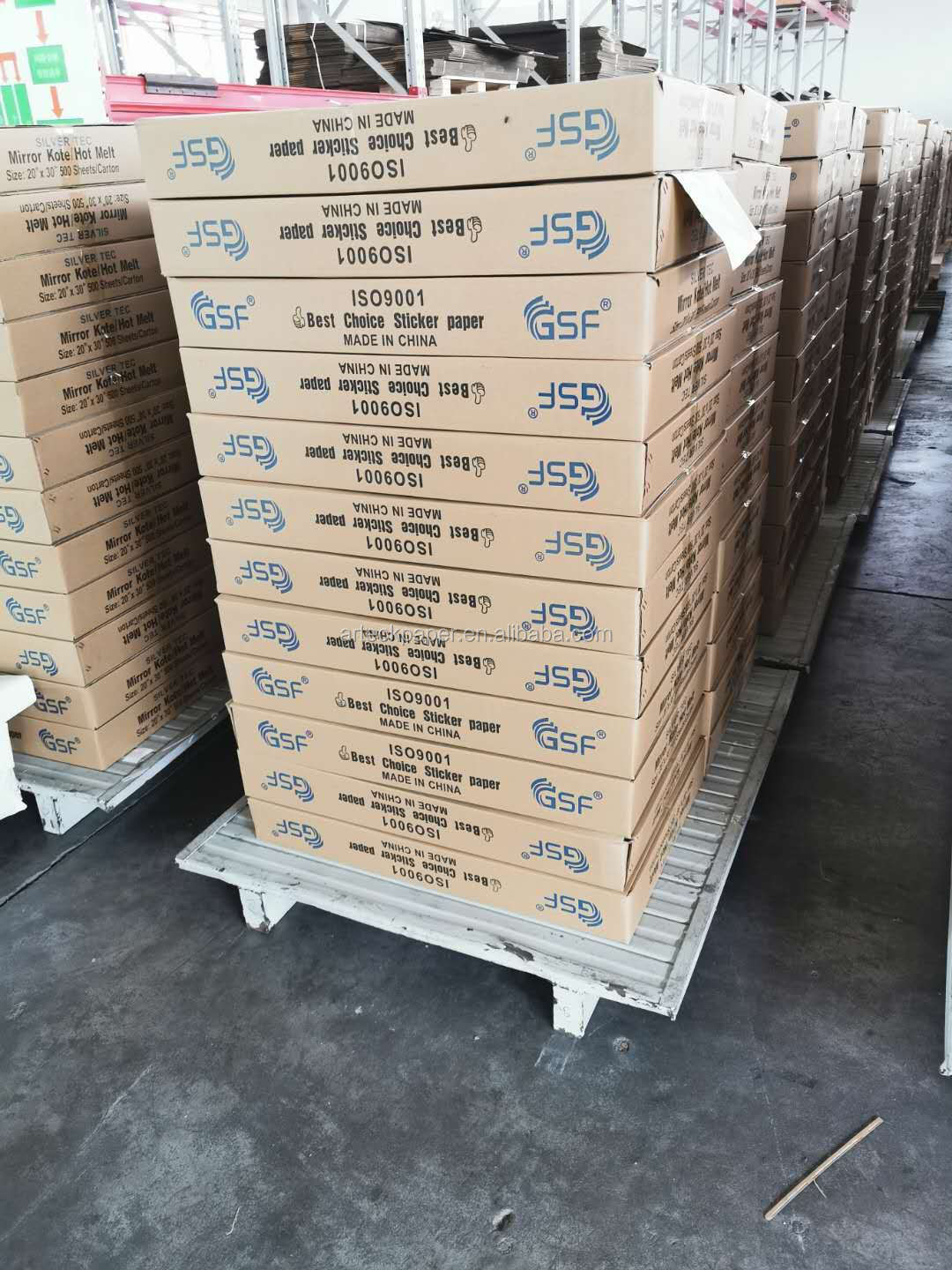 Directly from the Mill Custom Sticker Paper with Rubber Adhesive and Big Sheet Size