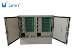 China Outdoor Fiber Optic Cross Connect Cabinet 576 FO With Splice Tray Inside wholesale