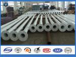 3mm Thick Octagonal Galvanized White Powder Coating Street Lighting Steel Pole