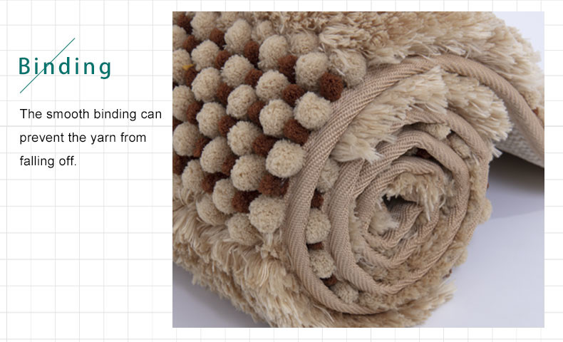 OEKO-TEX Anti Skid Mould Resistant Microfiber Polyester Rug Indoor