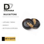 Fashionable Dress Bulk Plastic Snap Button Brown & Black DTM Fabric Stock Size