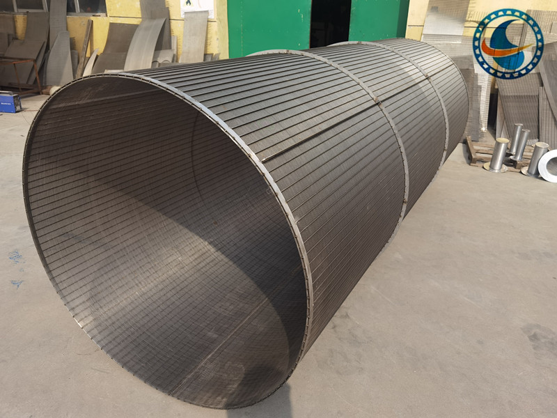 304 Ss Slotted Wedge Wire Screen Pipe For Mineral Aggregate Processing