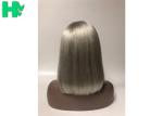 High Density Real Human Hair Wigs For Women Silky Straight Wave Medium Brown