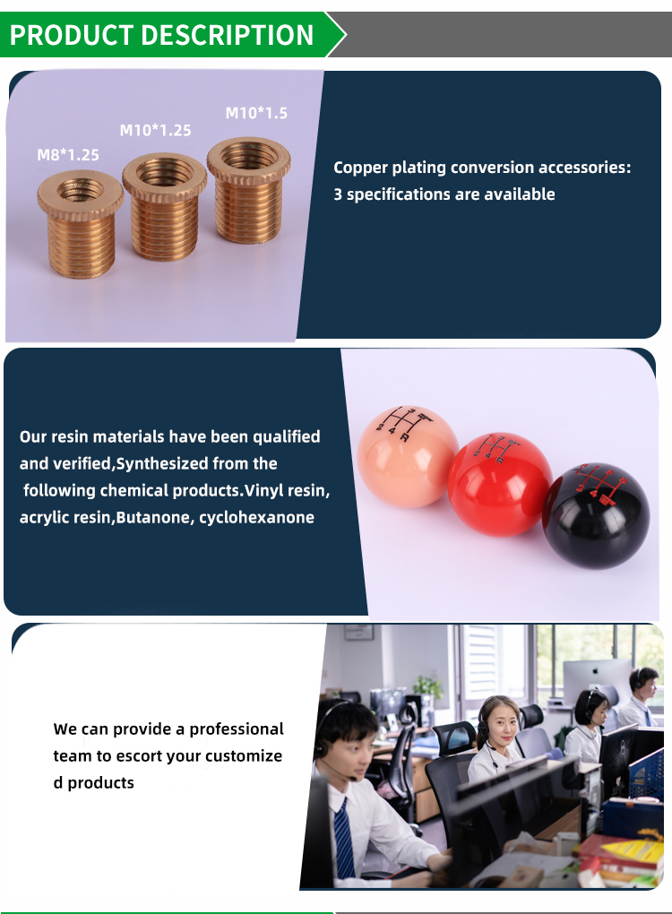 custom Refit car accessories universal shift knob jdm resin flower shift knob