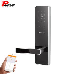 China Semi - Automatic Fingerprint Scanner Door Lock With Magnetic Card Durable wholesale