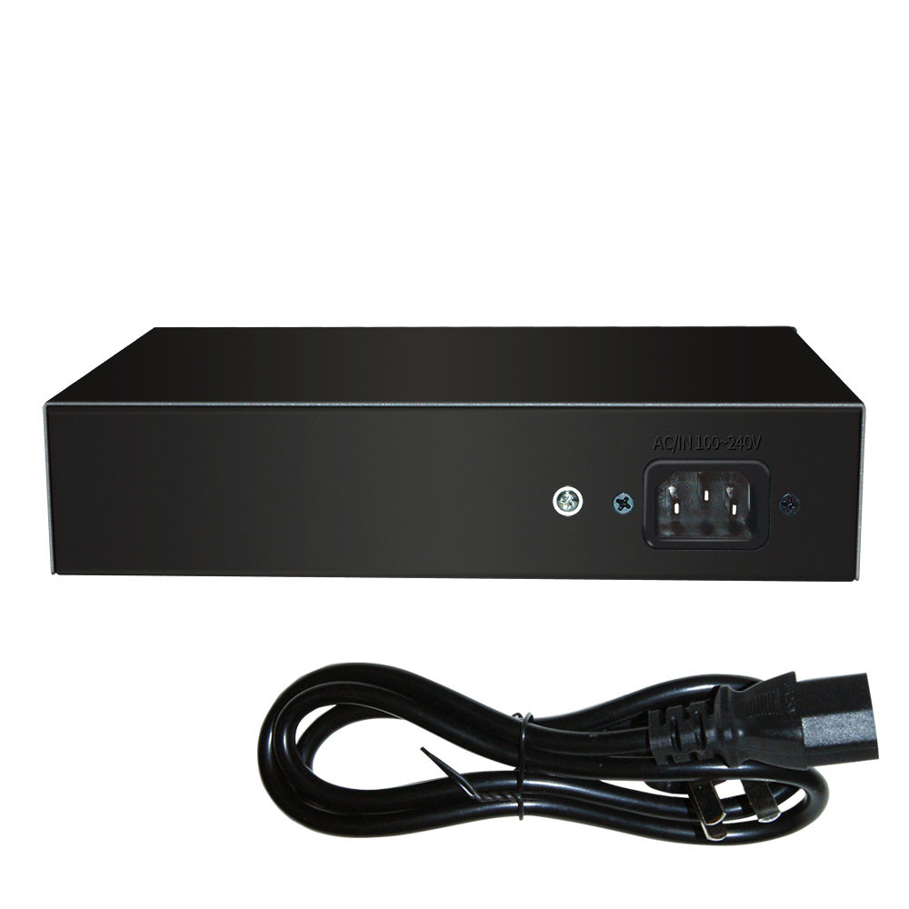 4x10/100M POE+1xFiber SC 20km IEEE802.3af/at POE power ethernet switch for CCTV IP Camera Network switch
