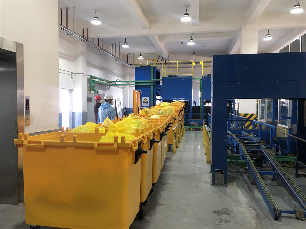 380V/220V Medical Waste Incineration Customized Rotary Kiln Incinerator Project Factory Price