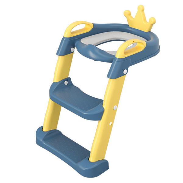 Anti-Slip Pad and Step Stool Included 2 in 1 Potty Training Toilet for Kids