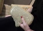 New style evening party bag diamond banquet bag tassel bag diagonal cross bag