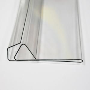 China Transparent Price Data Strip , Price Label Holder PVC Material 8mm-12mm Size wholesale