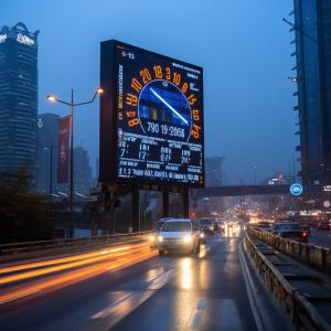 China Powerful Outdoor LED Advertising Billboard IP65 Brightness ≥7000cd/m2 wholesale