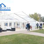 Clear Span PVC Fabric Party Banquet Tent With Drapery Tent Wedding White Wedding