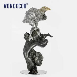 China Heavy Weight Stainless Steel Animal Sculpture Customized Cast Metal Art 3D wholesale