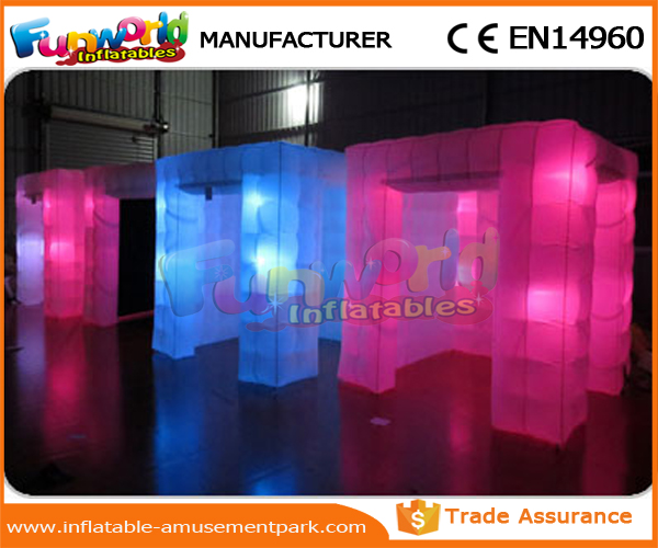 LED Inflatable Party Tent PVC Coated Nylon Enclosure Inflatable Photo Booth