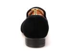 Male Footwear Mens Velvet Loafers Embroidery OEM Flat Casual Shoes For Party