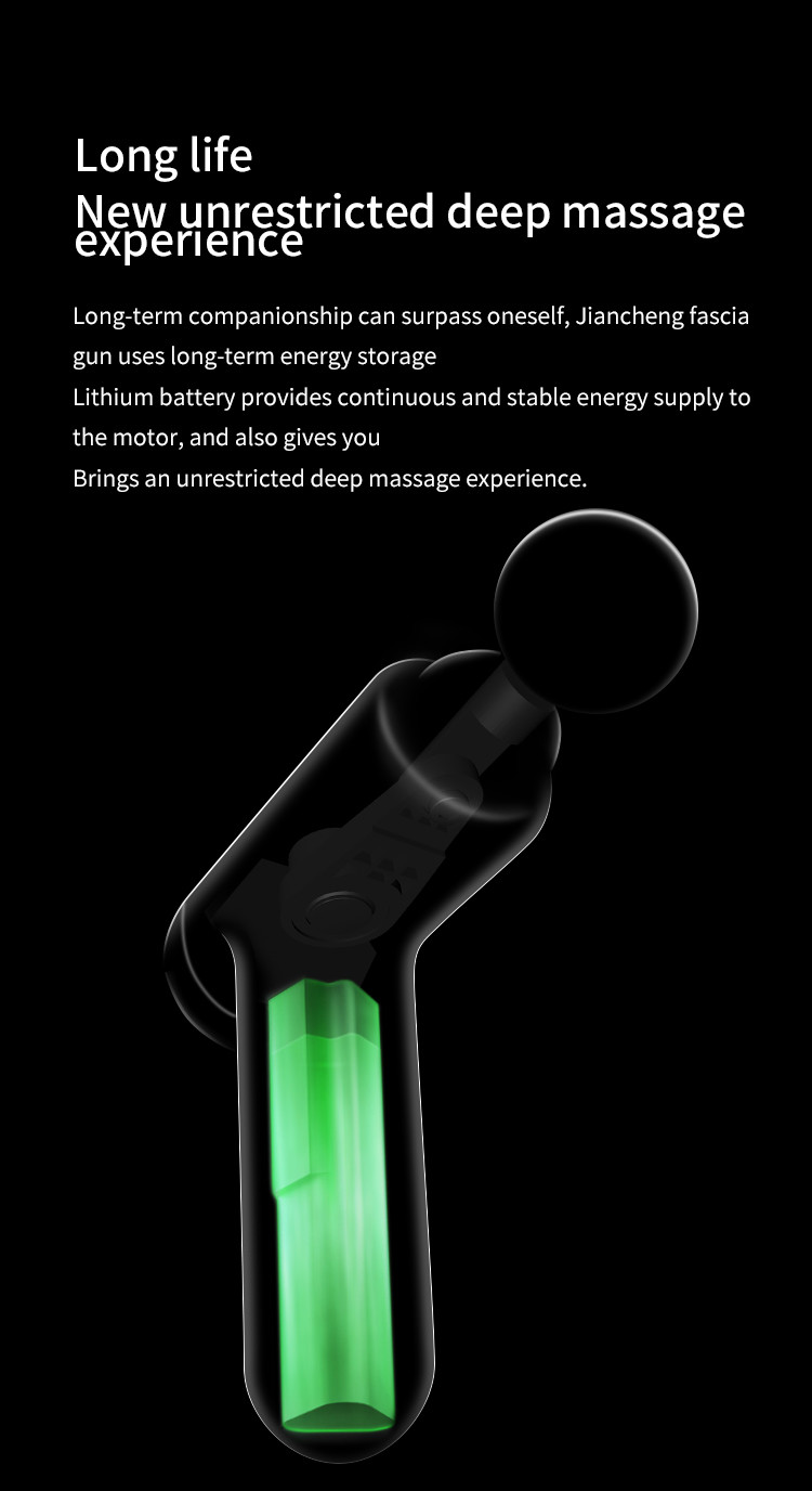 12V Adjustable Fascia Massage Gun Handheld For Deep Muscle Tissue