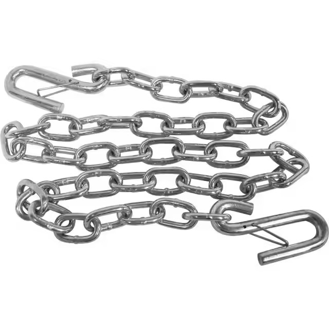 20Mn2 Trailer Stainless Steel Safety Chain With 2t Working Loadlimit And 7000lbs Break Length