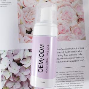 China Oil Control 120ML Foaming Facial Cleanser MSDS Rose Water Face Cleanser wholesale