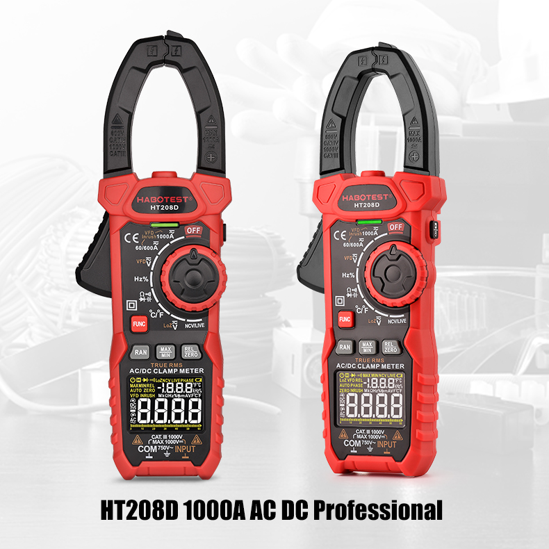 Handheld Digital Power Smart Clamp Meter 1000 Amp 1000v