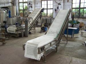 China Electric Motor Incline PU Belt Conveyor for Washing Food wholesale