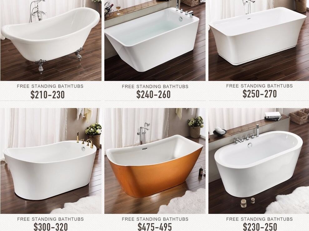 China good design luxury freestanding bathtub A18