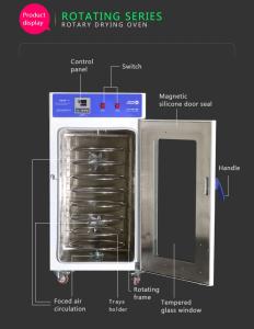 China Stainless Steel 304 Rotating Baking Oven 8 Shelf Commercial Dehydrator Oven wholesale